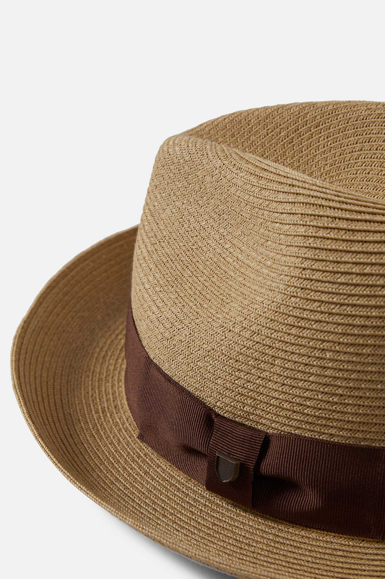 Horton Convertabrim Packable Fedora - Dark Tan/Light Brown