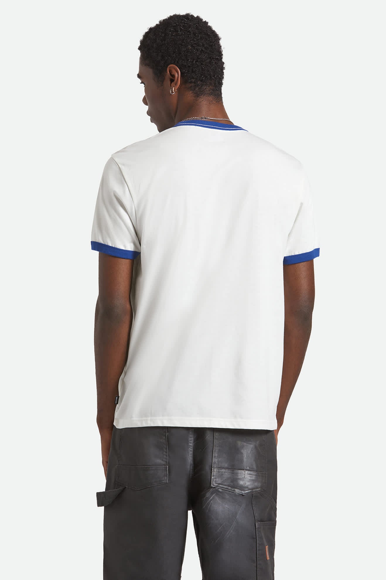 Ford King Of The Mountains S/S Ringer T-Shirt - Wimbledon White