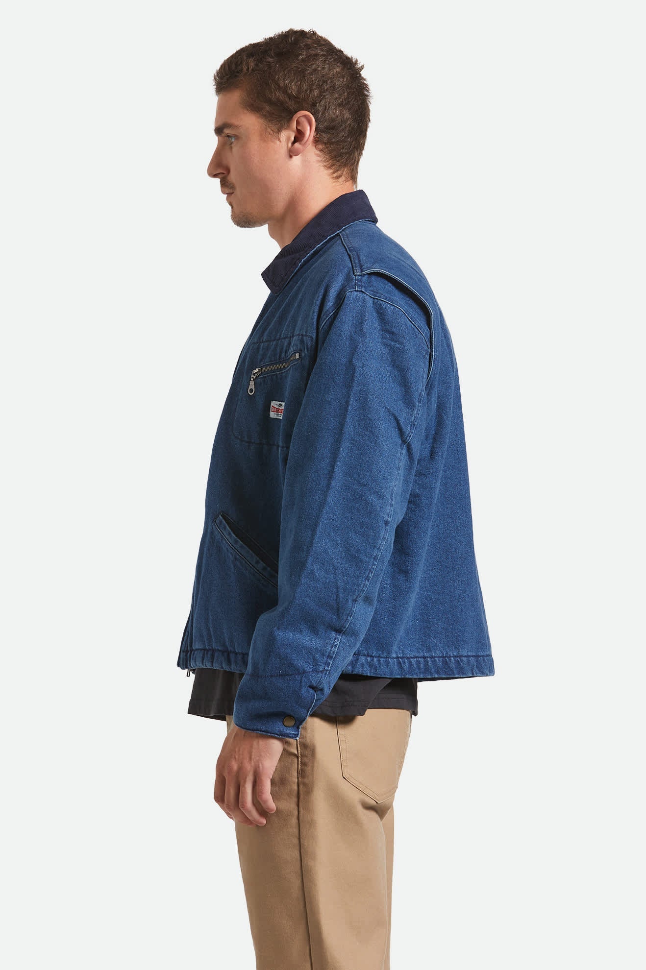 Altered Threads Lined Garage Jacket - Medium Wash Denim