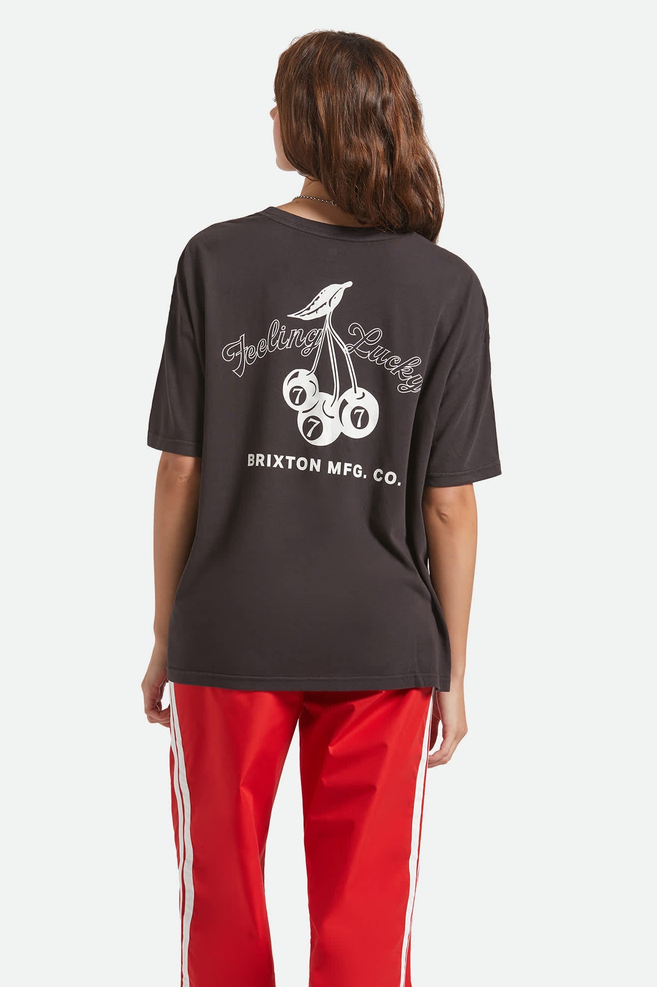 Feeling Lucky Oversized Boyfriend T-Shirt - Black