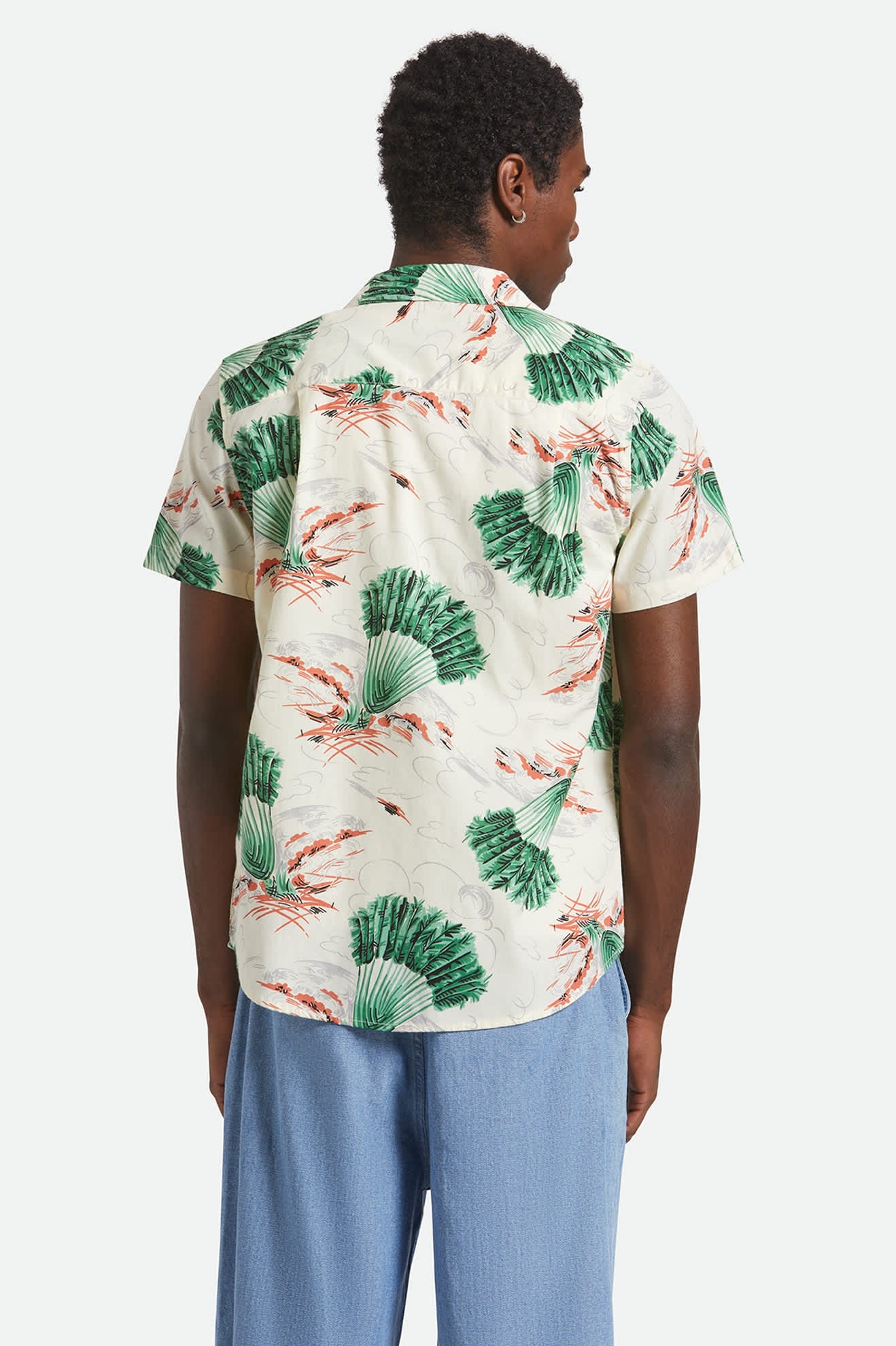 Charter Print S/S Shirt - Vintage Palm Print
