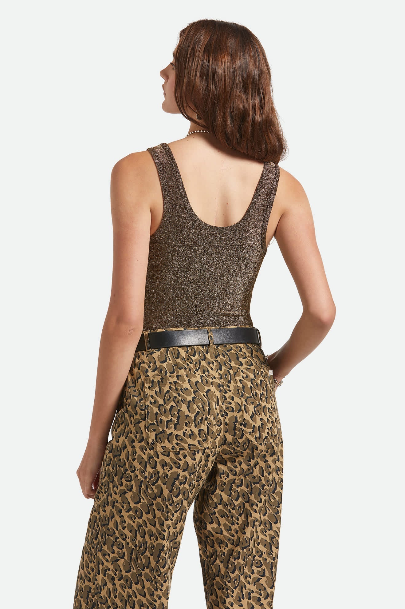 Off Duty A-Tank - Gold Metallic