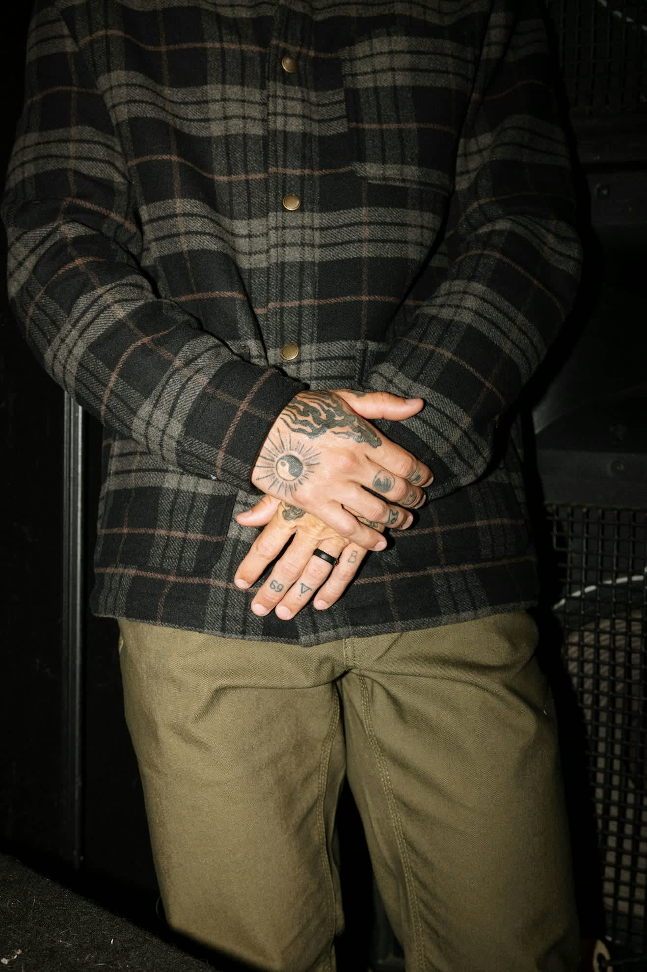 Bowery L/S Flannel - Black/Charcoal