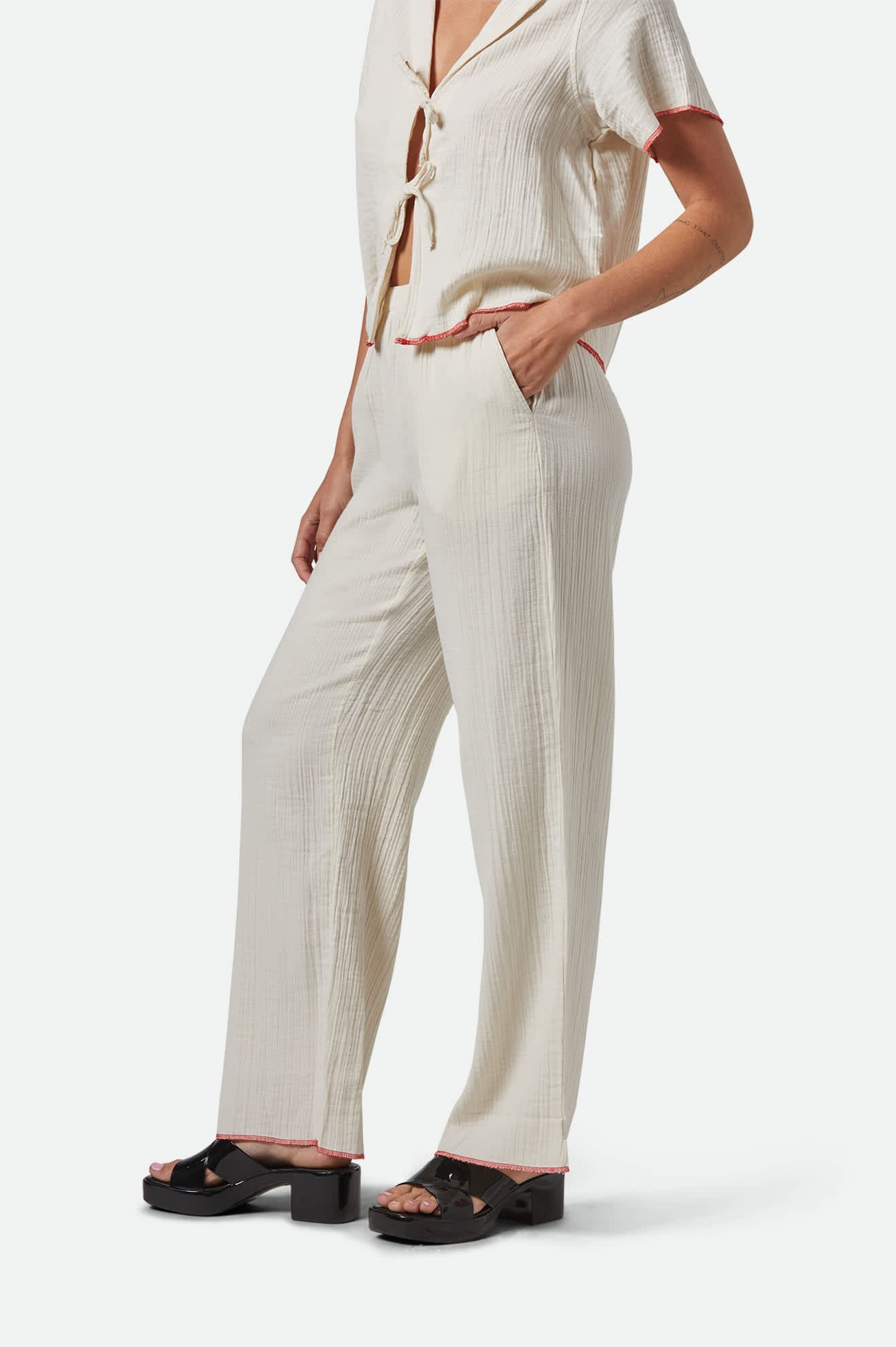 Wandering Hudson Lounge Pant - Off White