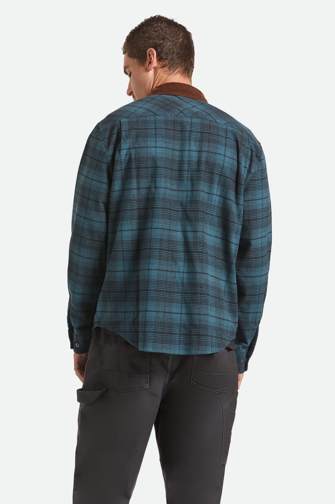 Builders Bowery Performance Flannel - Night Sage/Black
