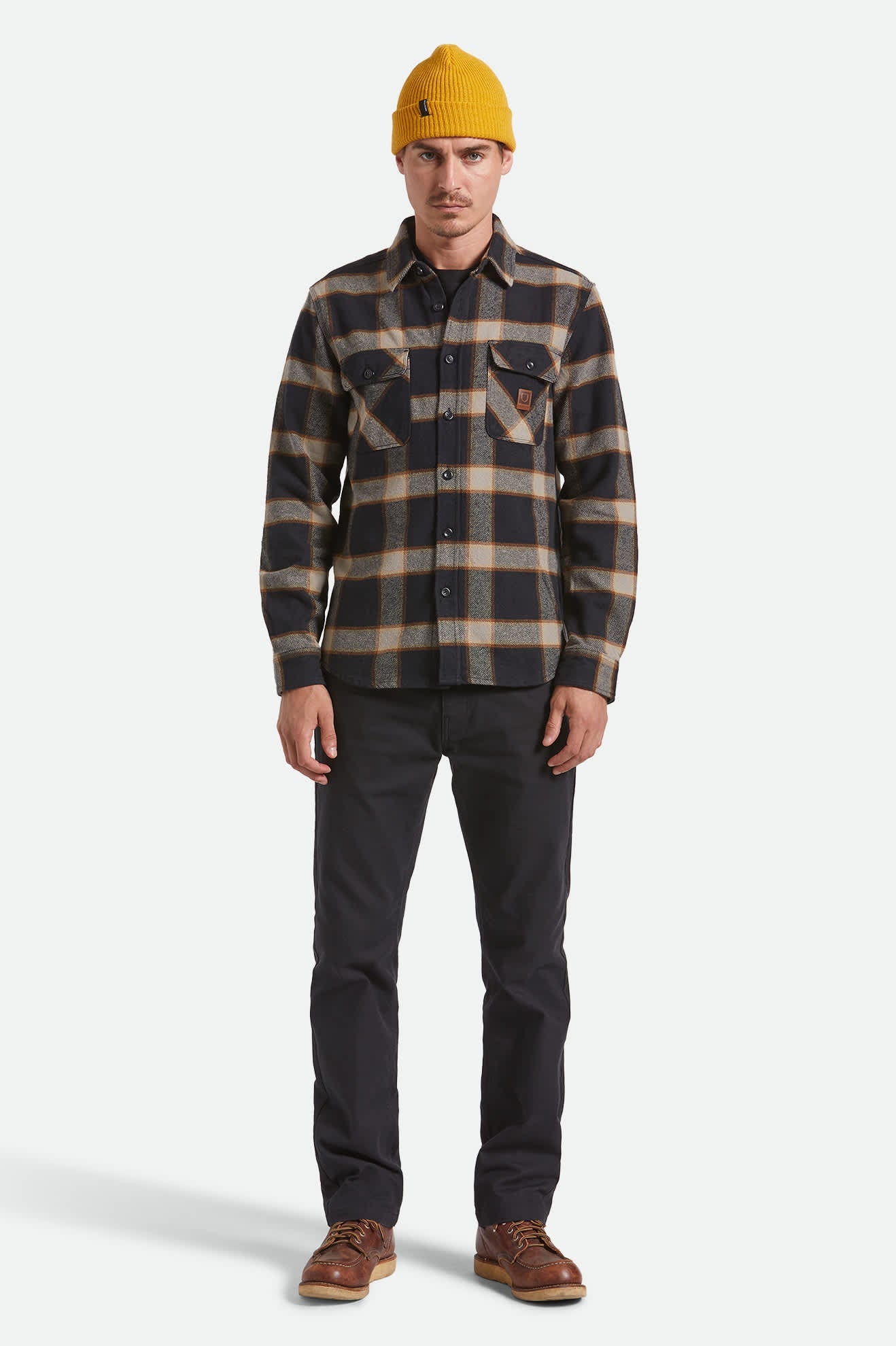 Bowery Heavyweight Flannel - Black/Cream
