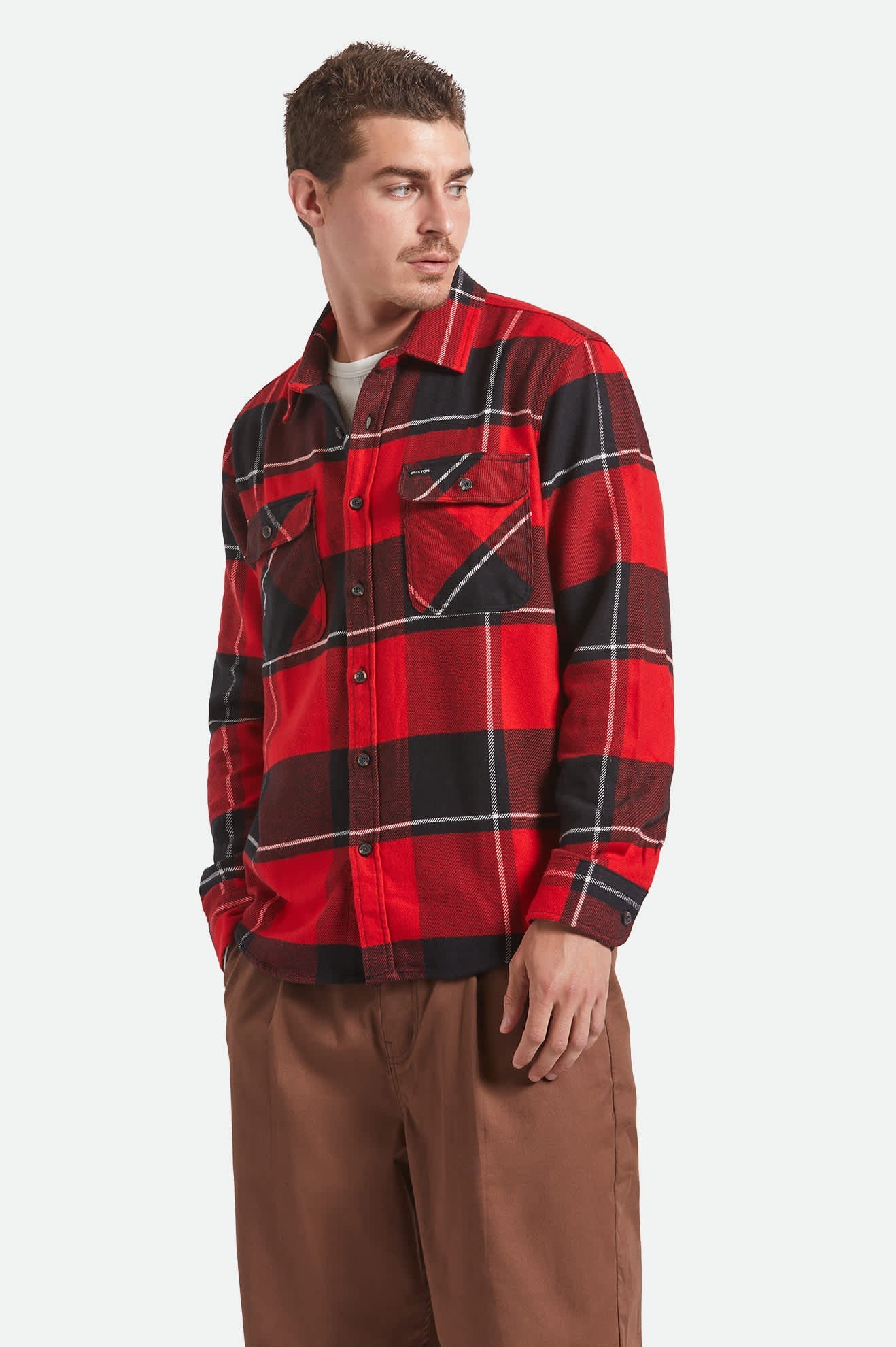 Bowery Flannel - Black/Adrenaline Rush/Off White