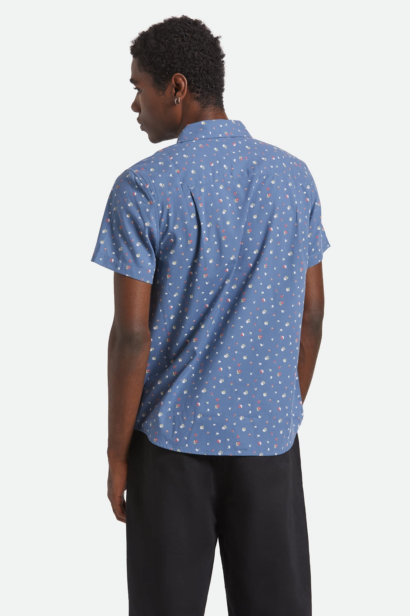 Charter Print S/S Shirt - Bering Sea/Micro Floral