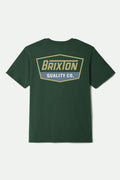 Regal S/S Standard T-Shirt - Forest Green/Curry/Grey Blue