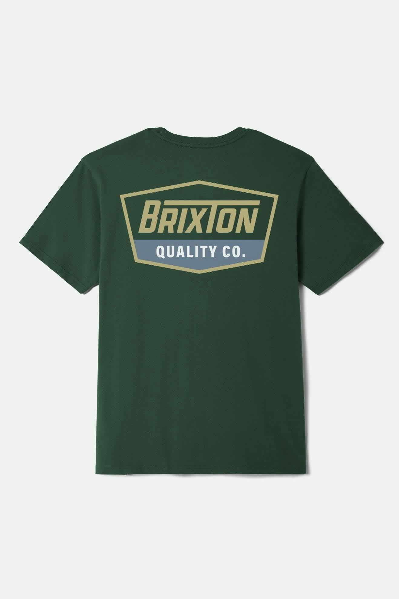 Regal S/S Standard T-Shirt - Forest Green/Curry/Grey Blue