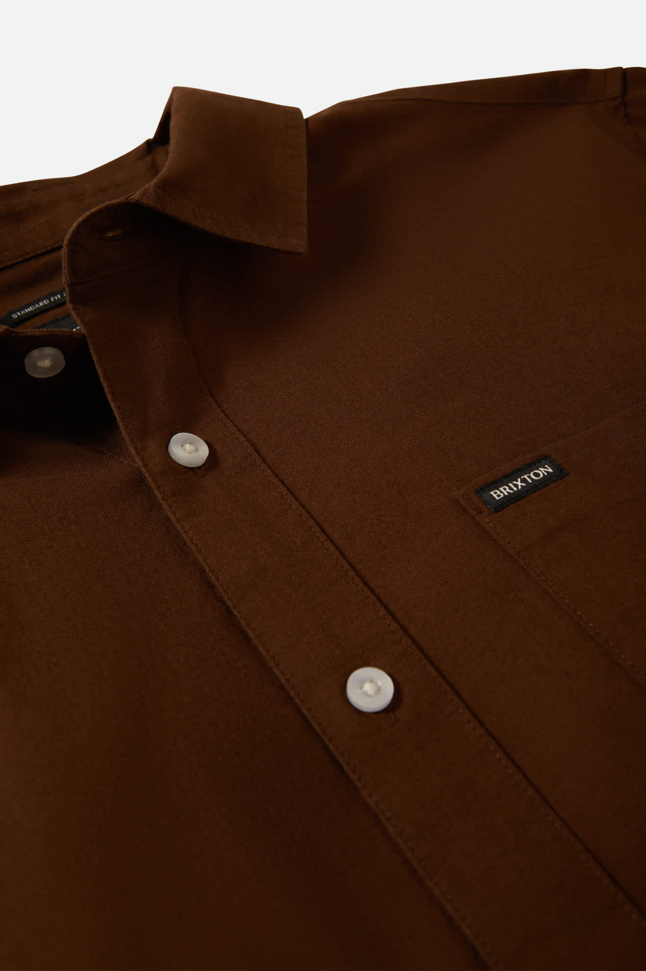 Charter Oxford S/S Shirt - Dark Earth Textured