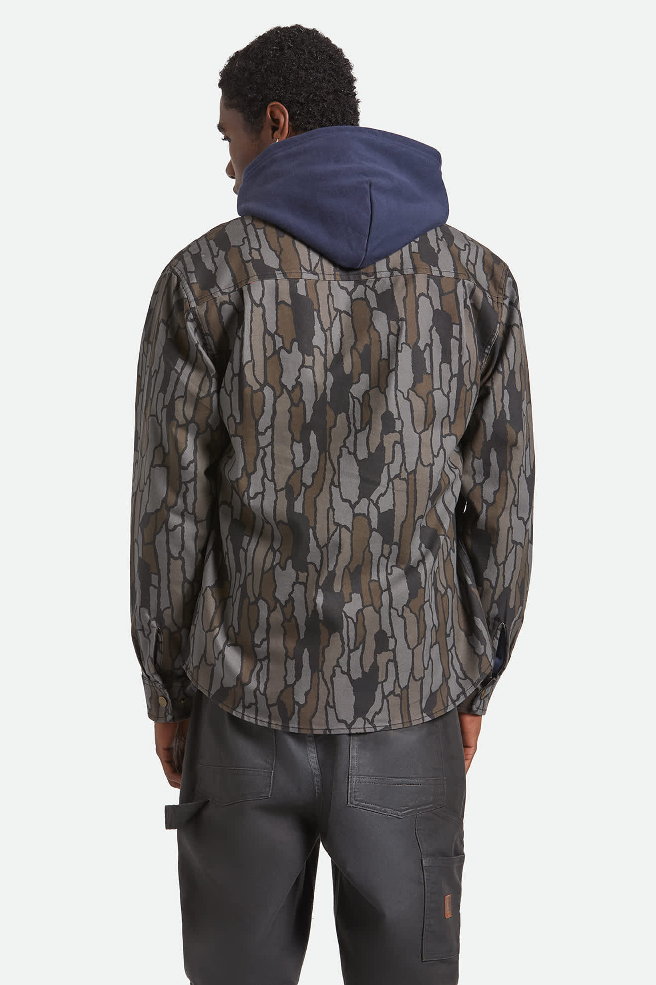 Builders Stretch L/S Overshirt - Bark Camo